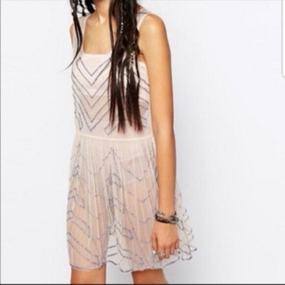 Free People | Embellished Sheer Tunic Dress | Soft